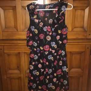 Black flowery dress